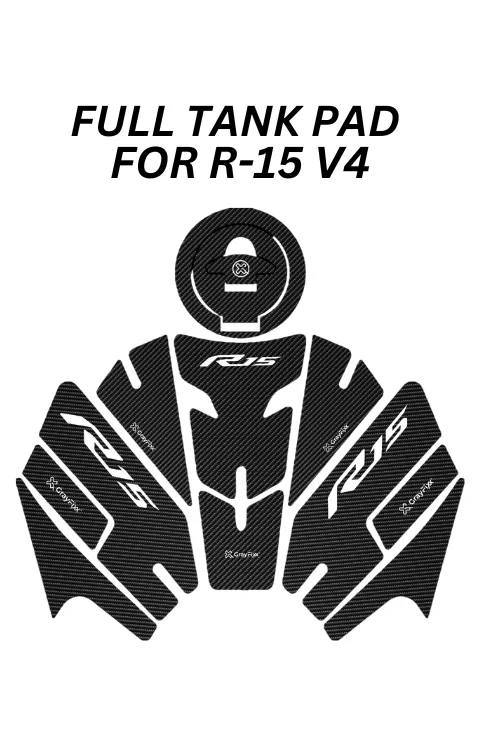 Full Tank Pad Compatible with R15 V4 | R15 V4 Sticker, Pack Of 1
